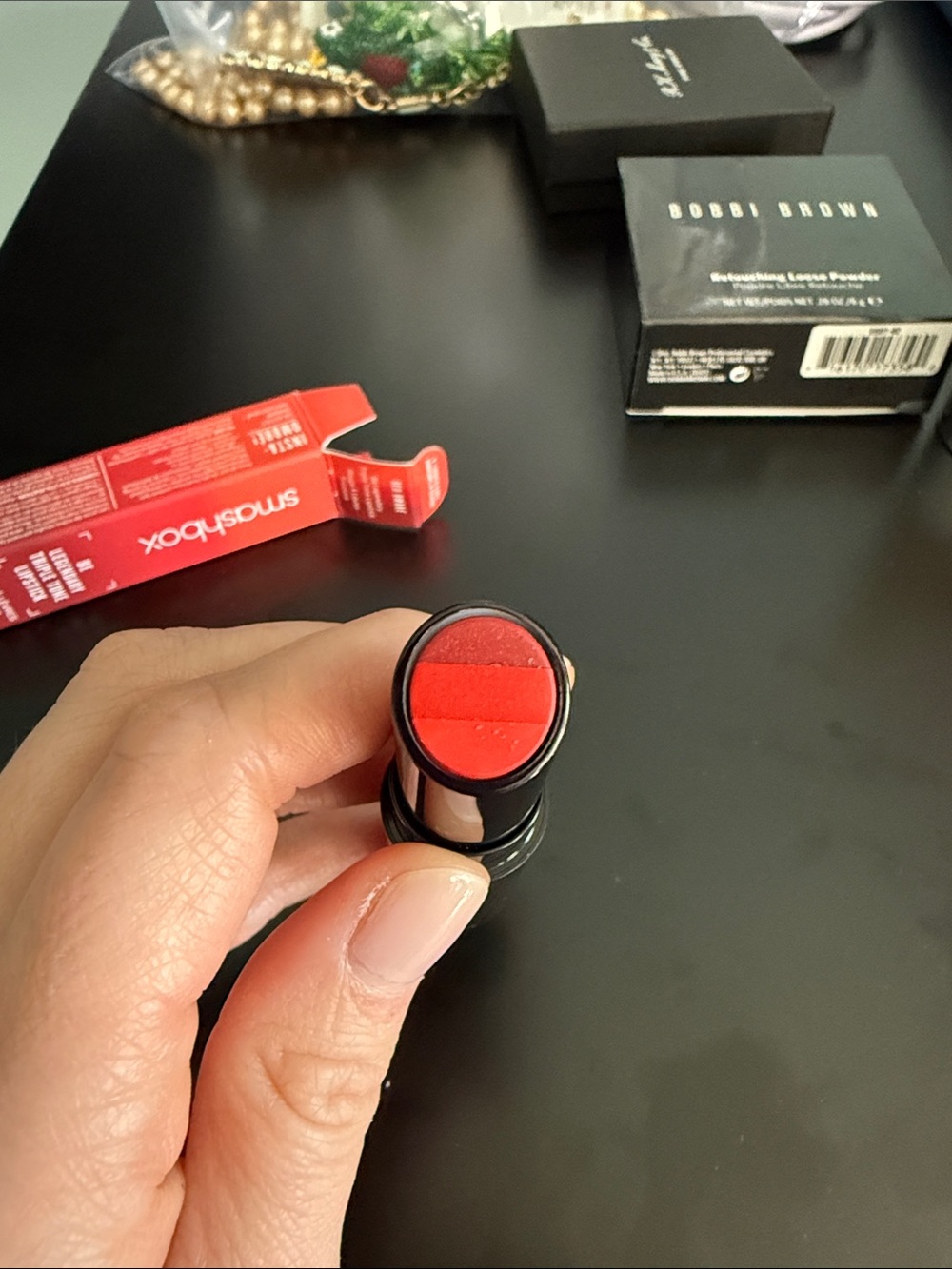 Smashbox Dual-Tone Lipstick Stick in Red and Coral